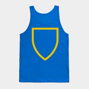 Medieval French Heraldic Mouth (Golden) Tank Top